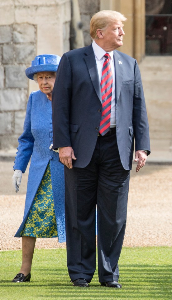  Donald Trump with The Queen on his last state visit