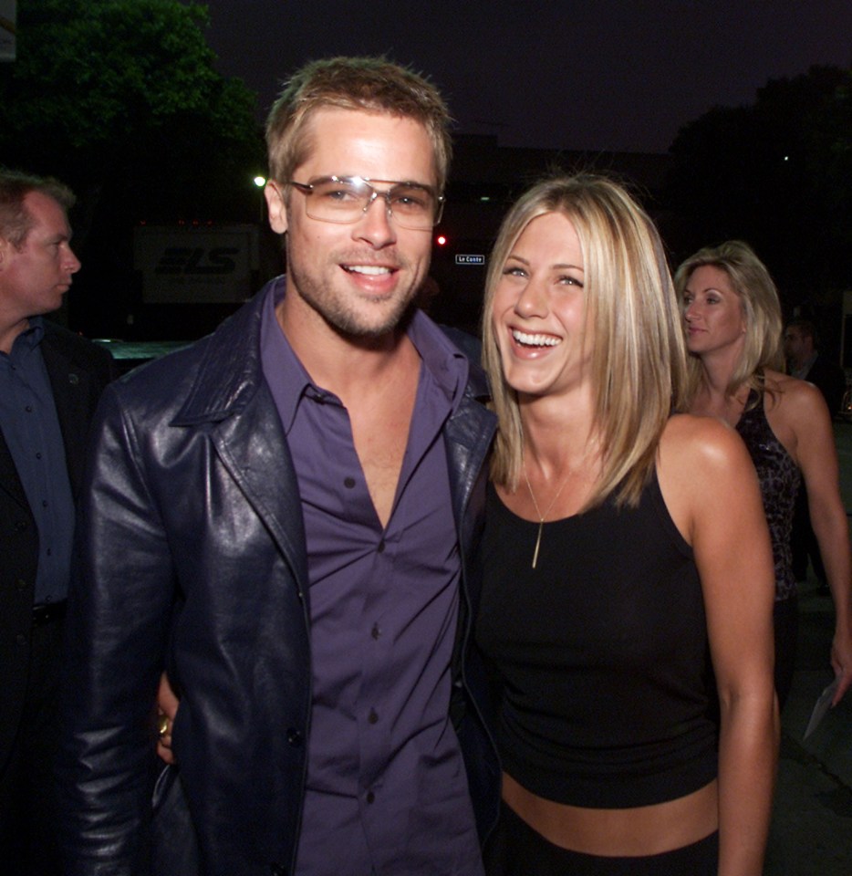  Jennifer and Brad Pitt pictured together in 2001