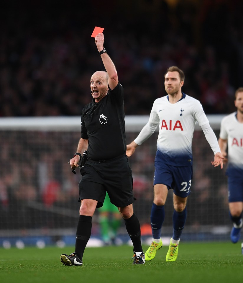  Mike Dean is one of the Premier League's longest-serving referees and was the first to issue a century of red cards in the top-flight