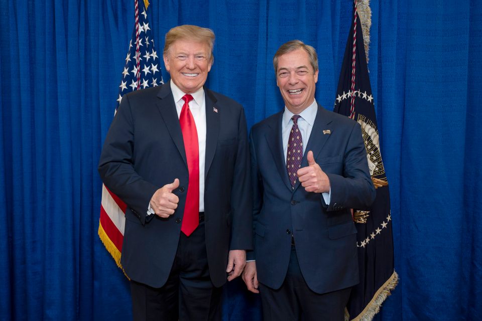  Donald Trump wants pal Nigel Farage to attend the state banquet with the Queen next month