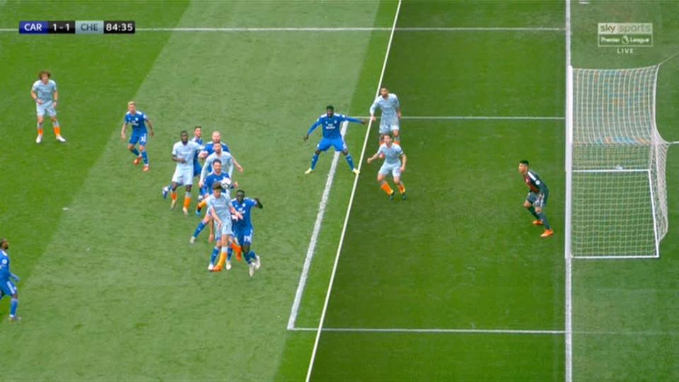  Azpilicueta was offside when scoring Chelsea's equaliser