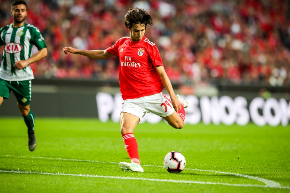  Benfica's Joao Felix is one of the most highly-rated players in Europe