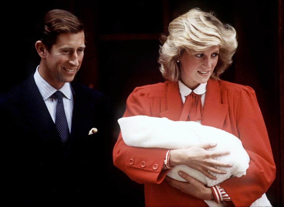  The post paid tribute to Princess Diana - pictured here carrying Prince Harry