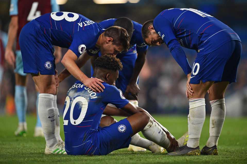  Chelsea's wonderkid ended his season against Burnley after limping off before halftime