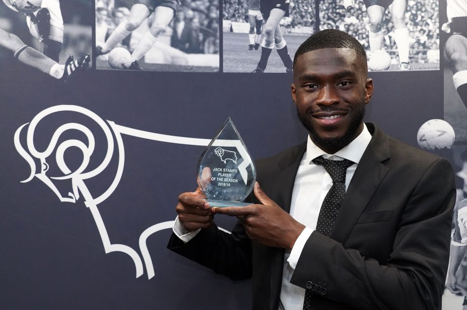 Fikayo Tomori won Derbys Player of the Year award for the 2018-19 season