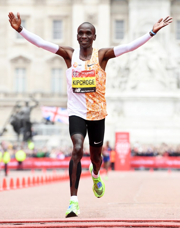  Kipchoge made headlines earlier this year after winning the London Marathon