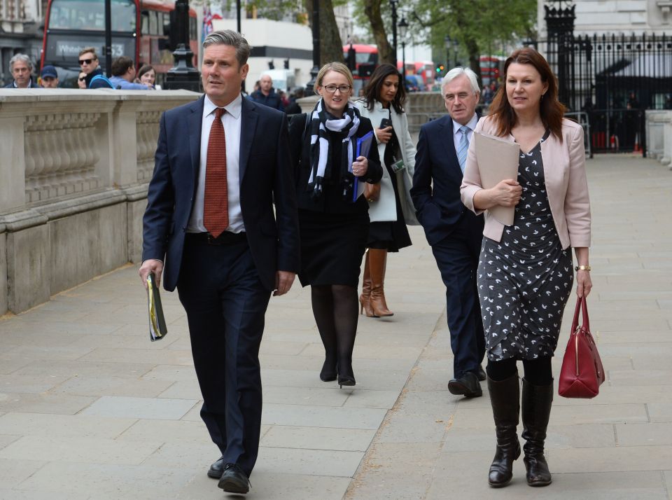  The Labour negotiating team heading to talks on Monday