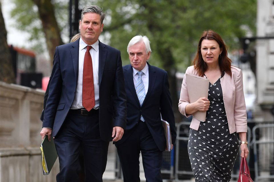  Keir Starmer, left, is leading the Labour team in Brexit negotiations