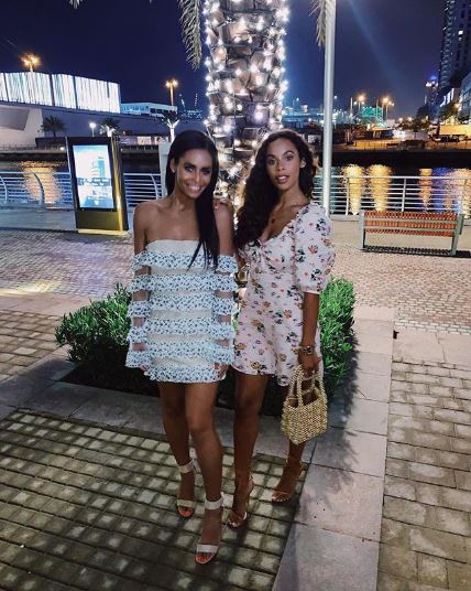  Rochelle, right, pictured with Lili on holiday in Dubai