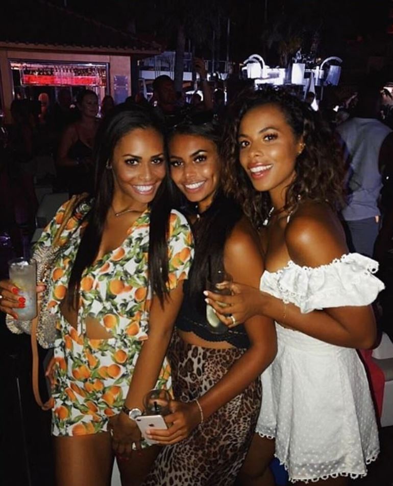  Fans have described Lili, seen from left with Soph and Rochelle, as looking like her sister's twin