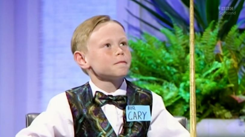  Snooker ace Gary Wilson appeared on Big Break as a nine-year-old in 1995