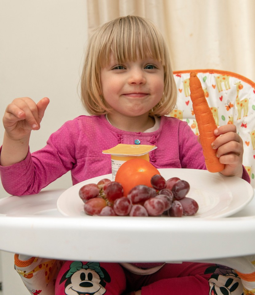 Libby will now tuck into all sorts of food – but historically she was a fussy eater