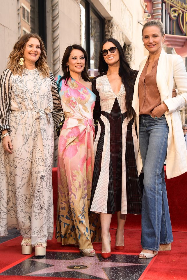  Demi Moore joined he former co-stars as they showed off their ageless beauty