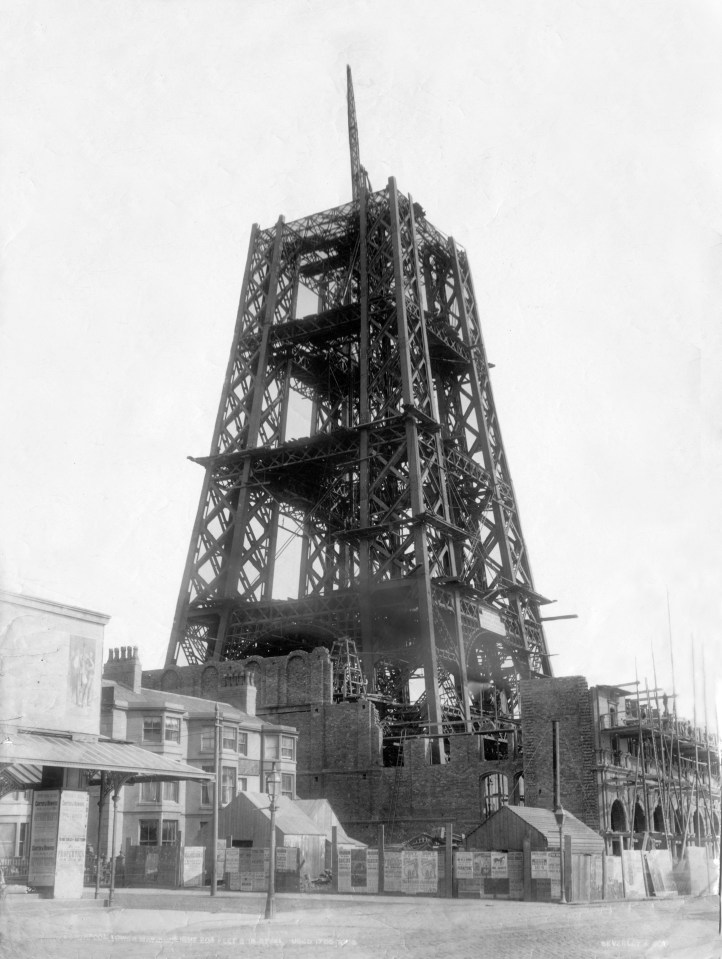  This was the early construction of the tower, which stands at 518ft