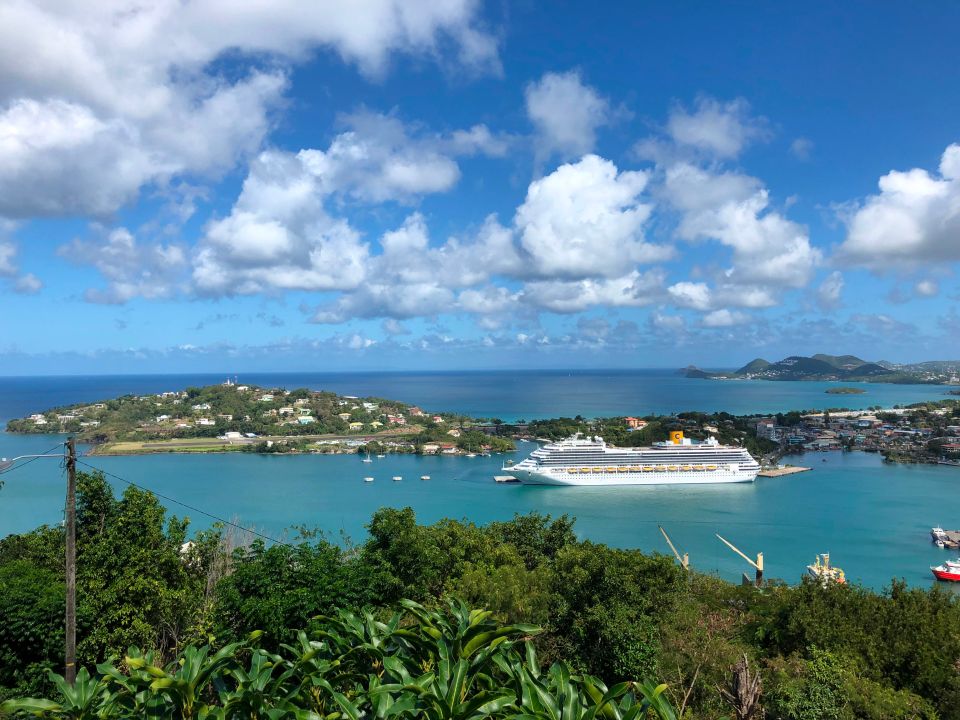  The infected female patient, a member of the crew, has been isolated and is in a stable condition at St Lucia (stock photo)