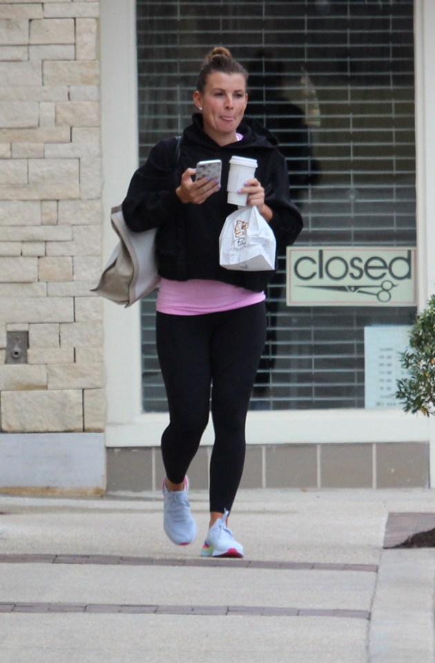  Coleen Rooney stepped out to visit a bakery in Washington today