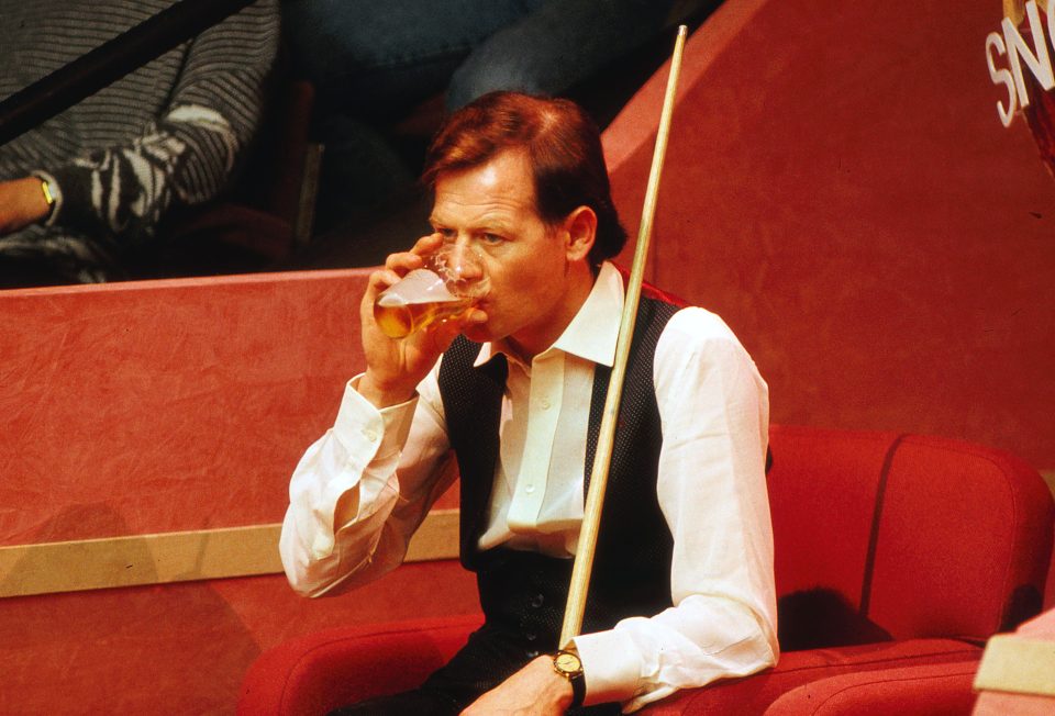 Snooker stars like Alex Higgins drank and smoked their way through the 1980s