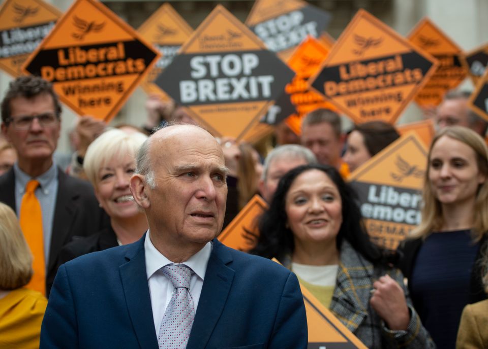  Vince Cable is using the slogan 'B*****ks to Brexit'