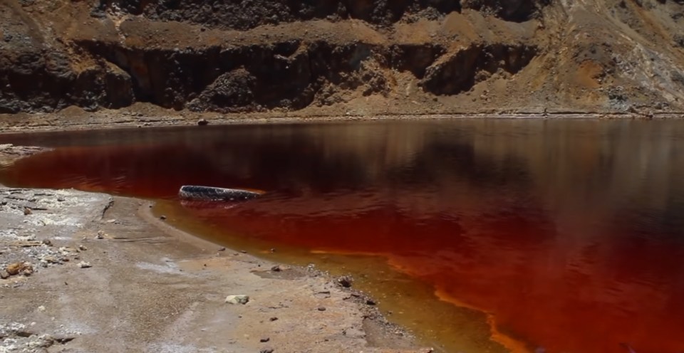  The Mitsero Red Lake in Cyprus is a popular picturesque destination for travel influencers