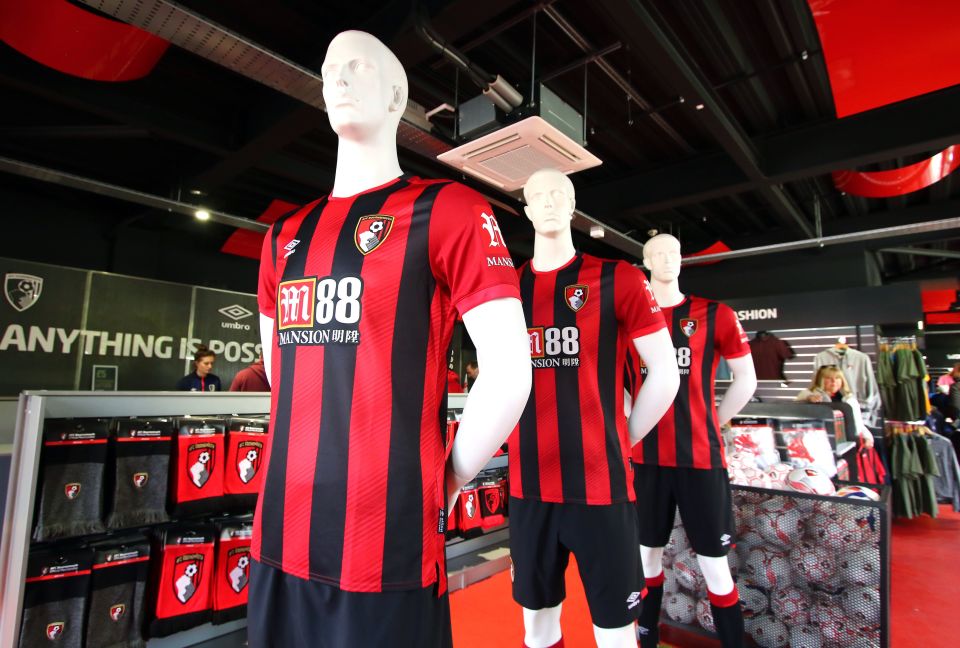  Bournemouth's new kit features more red on the shoulders than this season's