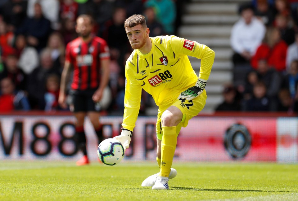  Mark Travers made his Bournemouth debut against Tottenham in Saturday's lunch-time kick-off