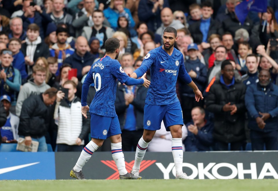  Ruben Loftus-Cheek takes the plaudits after scoring the first goal for Chelsea