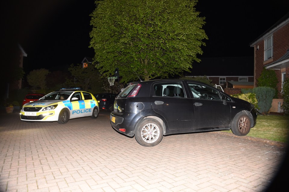  The two women were rescued from this black Fiat Punto after a police chase ended in a crash