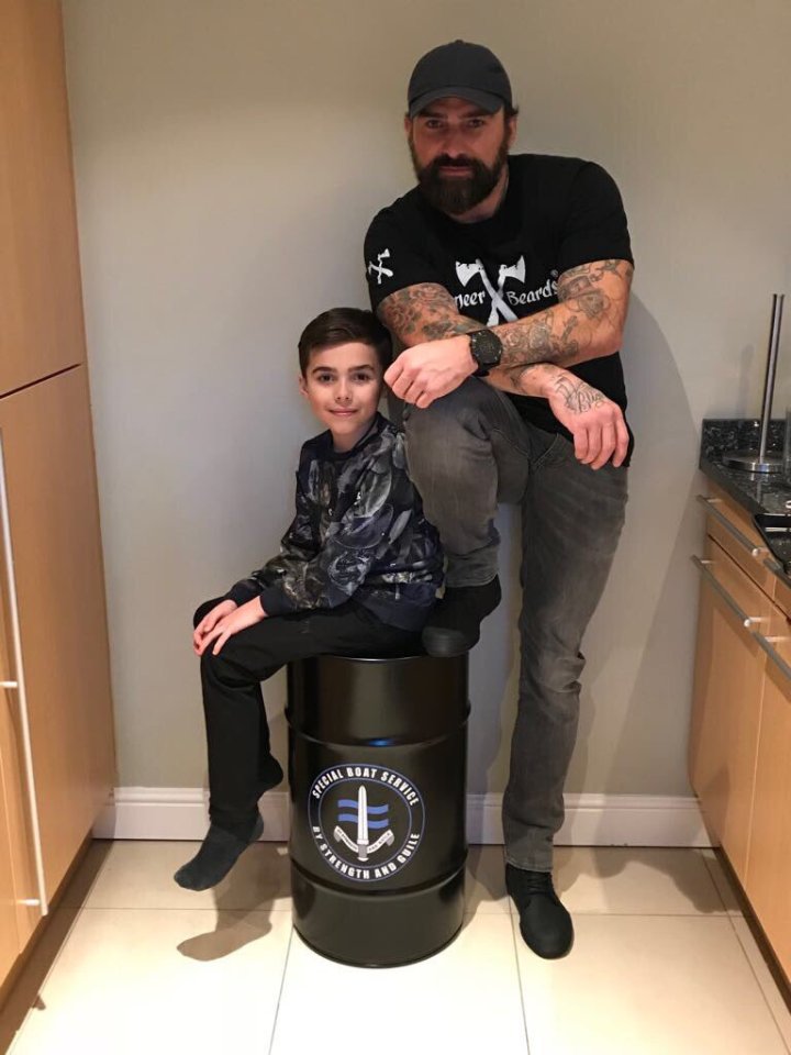  Ant Middleton has said he trains his son to control his emotions by avoiding eye contact with him when he hurts himself