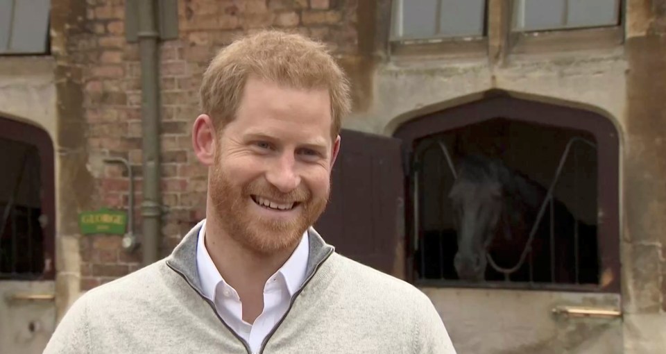 Prince Harry was grinning ear to ear as he shared his joy with the world