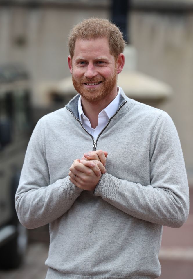  A delighted Prince Harry announces the birth of his son