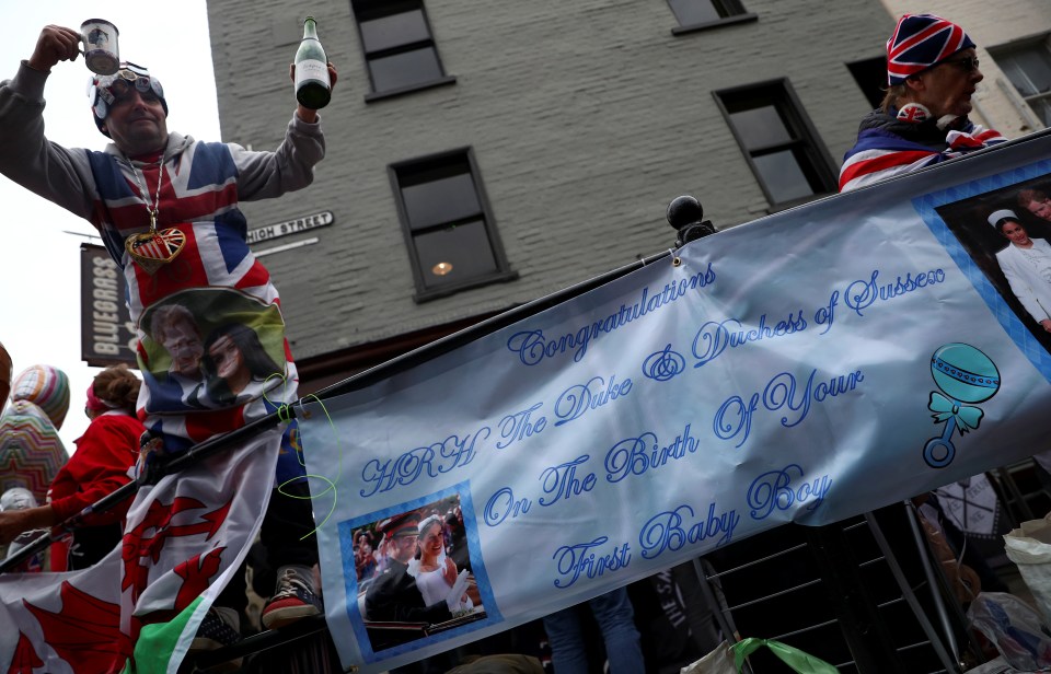  The champagne is flowing outside Windsor Castle