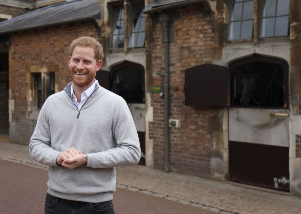  The Duke of Sussex speaking at Windsor Castle in Berkshire after the Duchess of Sussex gave birth to a baby boy