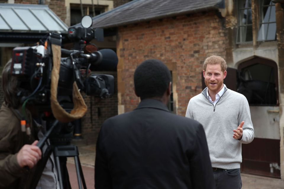  Overjoyed Prince Harry spoke to the media earlier today after his announcement