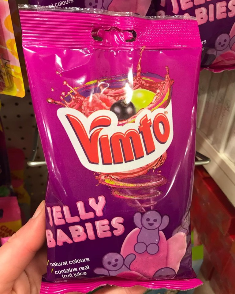 Vimto Jelly Babies packet