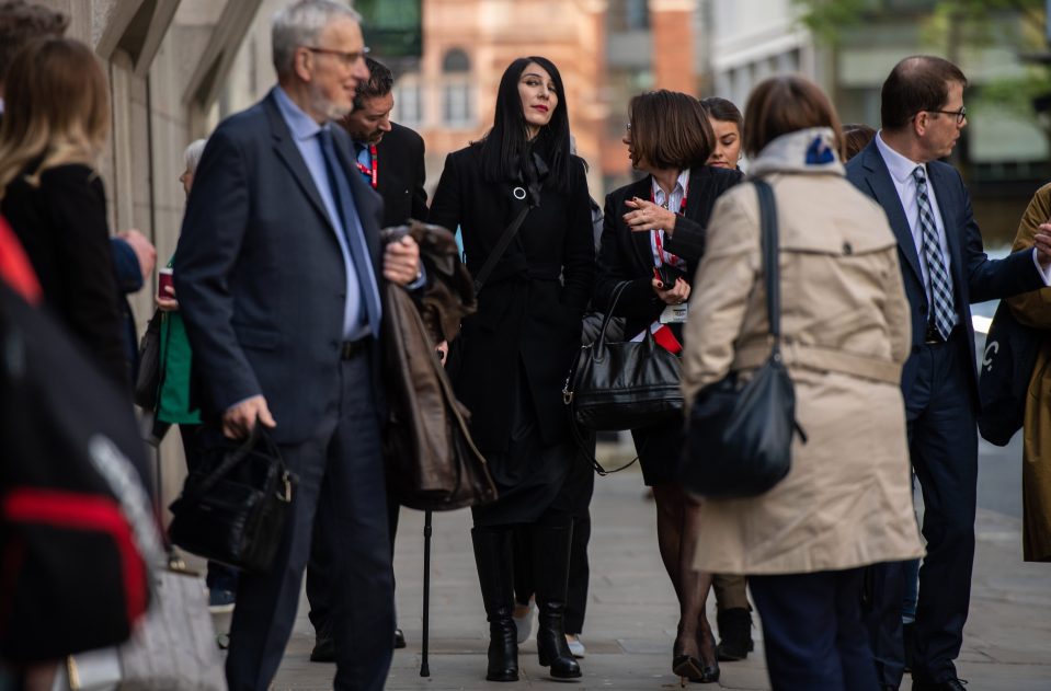  Christine Delcros - injured and bereaved in the attack - arrives at court