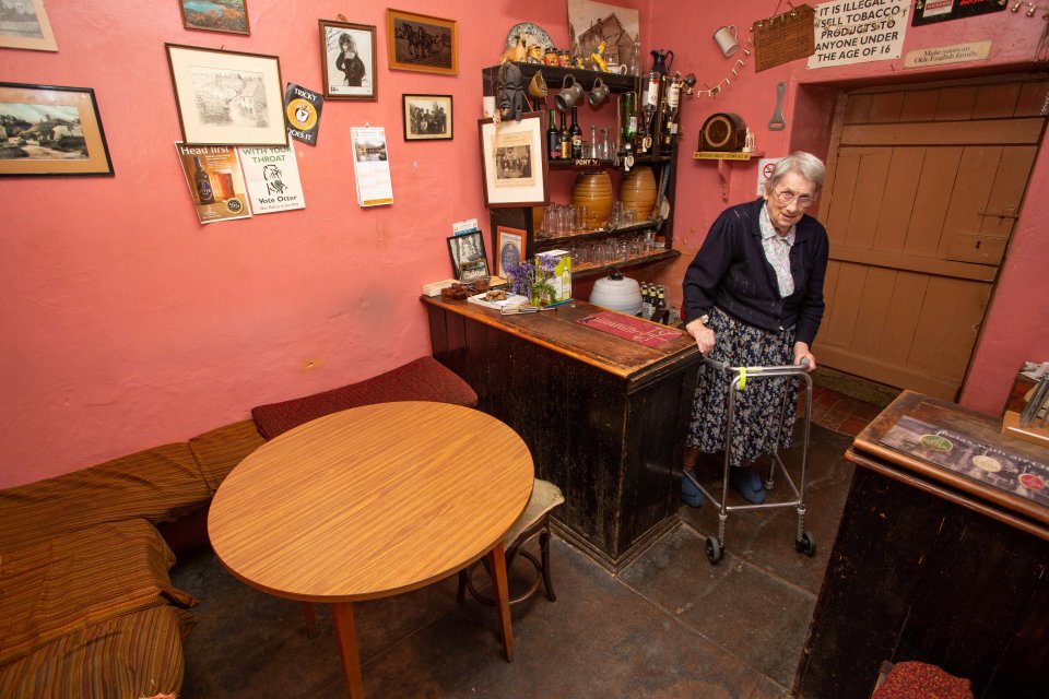  Mary is still running the pub at the ripe old age of 98 - although she gets help from family members to open