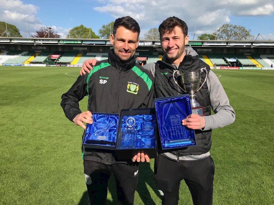 Nathan Baxter was crowned Yeovil Player of the Year