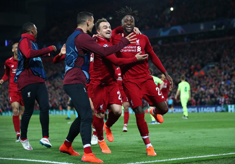 Divock Origi stuns Barcelona as Liverpool came back from three goals down to reach the Champions League final