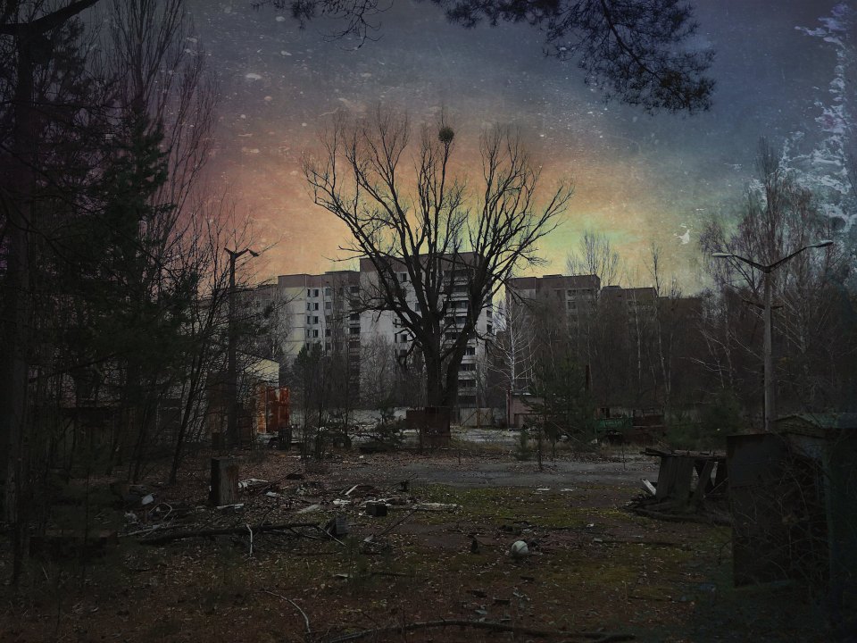 One day the people who lived here in the town of Pripyat suddenly left