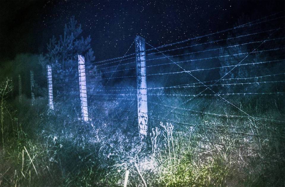  The perimeter of the Chernobyl exclusion zone is protected by barbed wire