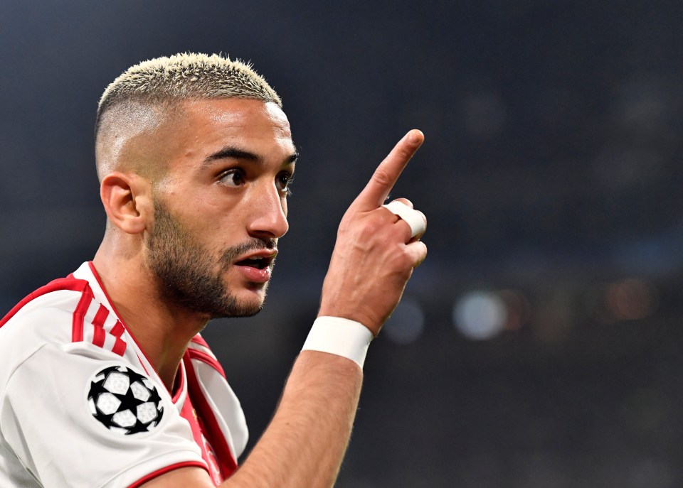  Ajax star Hakim Ziyech looks set to leave the Dutch club for West London in the summer