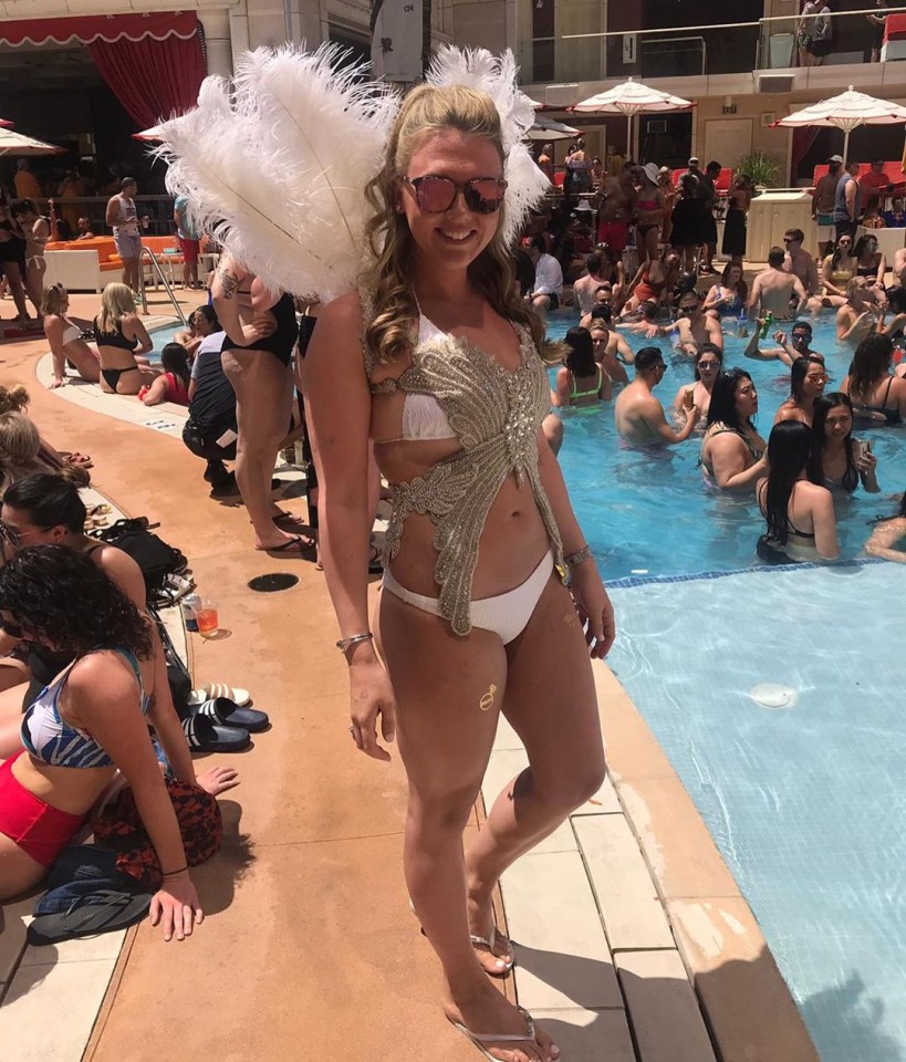  Katie recently enjoyed her hen do with pals in Las Vegas