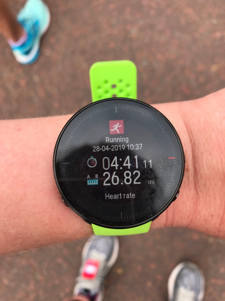  The Polar Vantage M Multisport watch was incredible for calculating my miles and splits