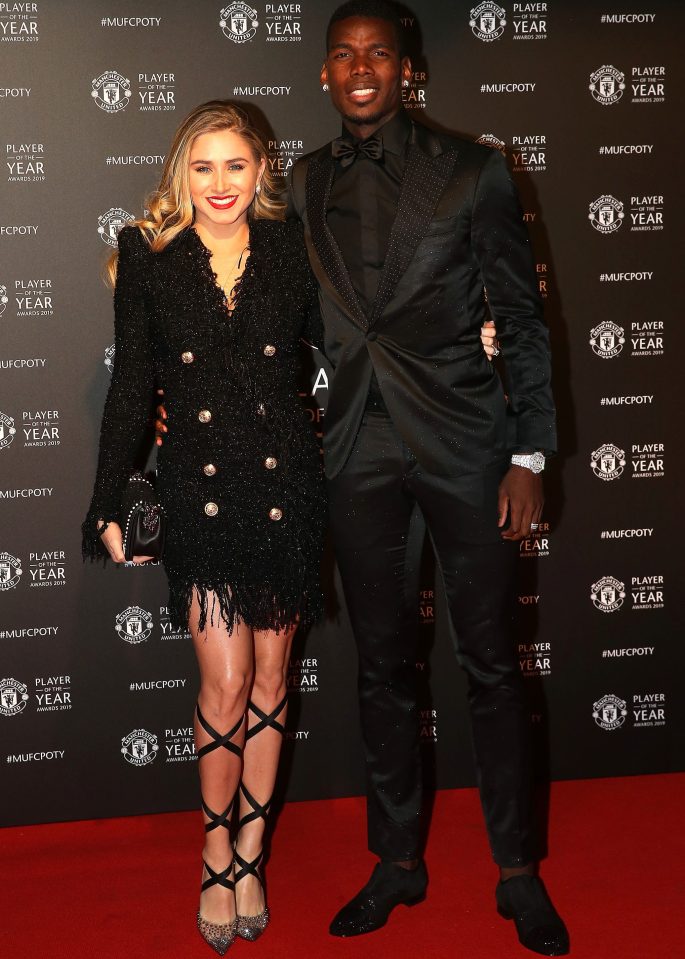 Pogba was this pictured having dinner with pregnant partner wife Maria Zulay Salaues in London days before the positive test