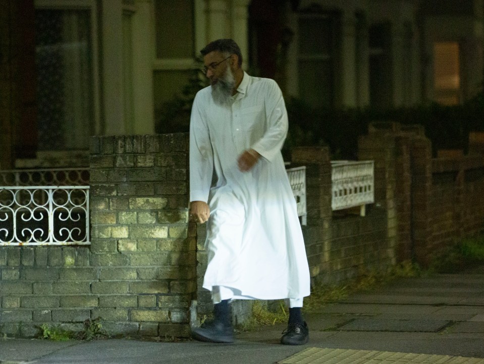 Anjem Choudary was spotted roaming the streets at night unsupervised