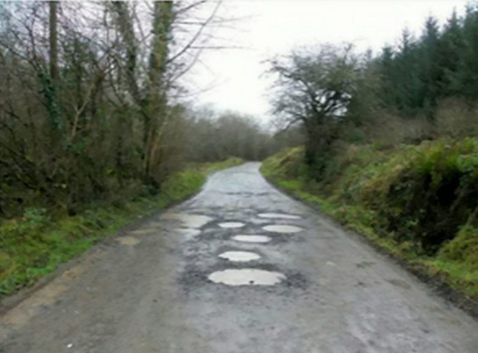  Ce-Jay included this photo of a bumpy road to illustrate her request