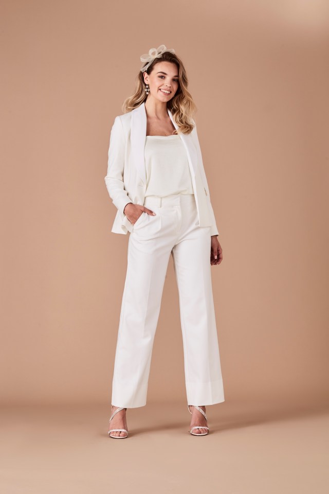  TIP: Opt for a chic two-piece for a fashion-forward ­wedding style – great for those who aren’t fans of an overly ­feminine look