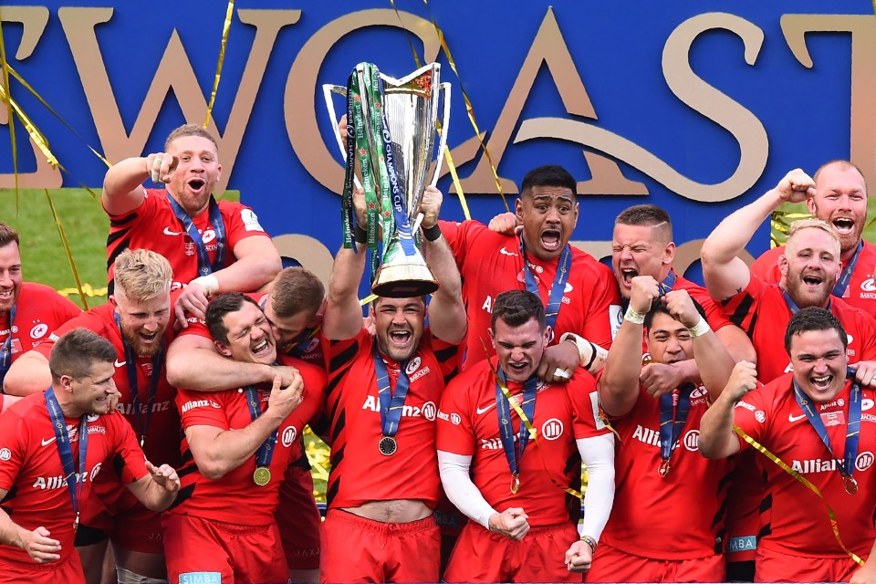 Saracens lifted the European Champions Cup for the third time in four seasons