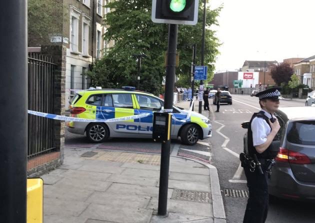 Police were called to Tollington Road, Islington, and detectives are working to establish the man’s identity