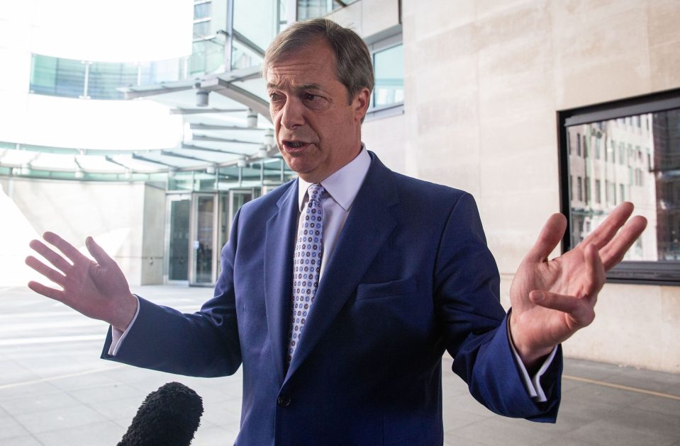  Nigel Farage predicted his Brexit Party will mop up seats in the EU Parliament